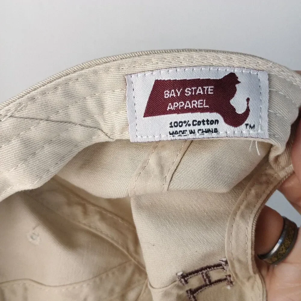 Harvard‎ Cap Hat Bay State Apparel Adjustable Retro Vintage Teamwear